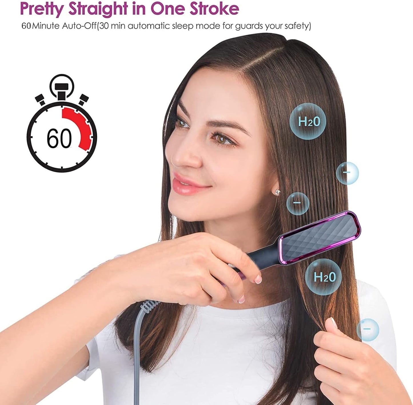 Brosse Lissante Ionique Taarulumi™ – Cheveux Lisses, Soignés et Sublimés en Un Seul Geste