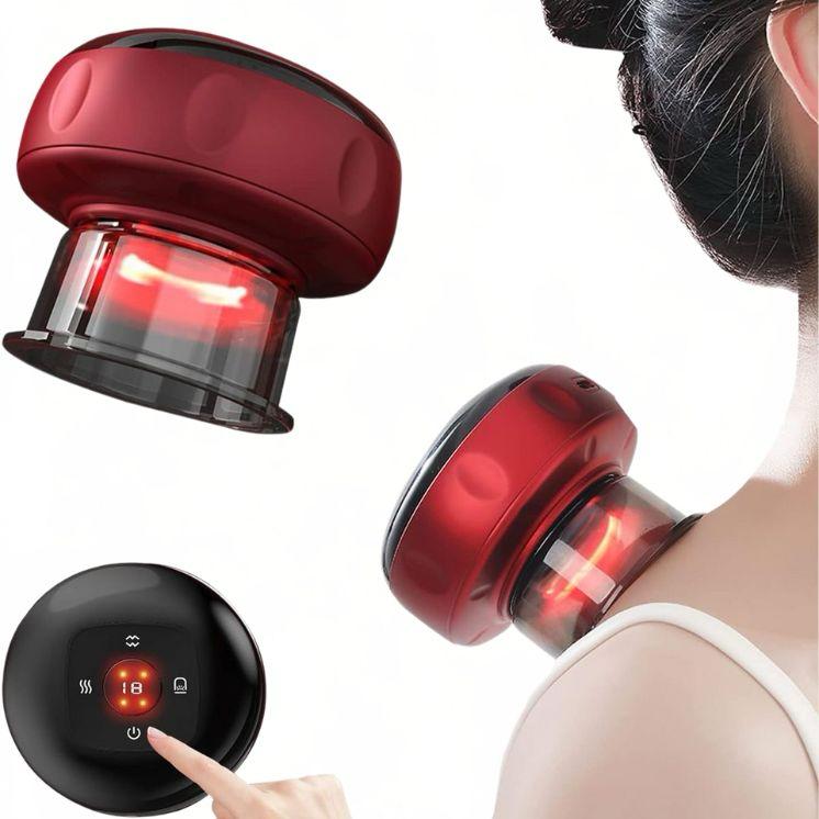 Appareil de Massage Intelligent par Cupping – Ventouse Électrique Chauffante 3-en-1 (Massage, Chaleur, Thérapie par Pression Négative)